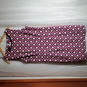 Geo Pattern Pink Dress